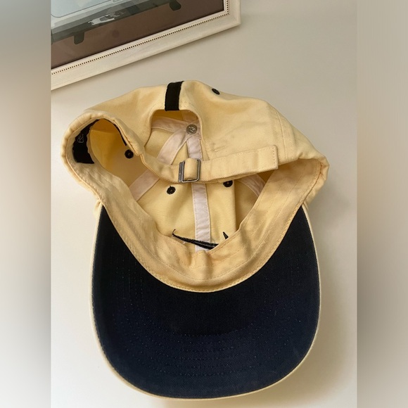 nike men’s vintage 90’s logo baseball hats yellow and maroon LOT OF 2 - Picture 5 of 5